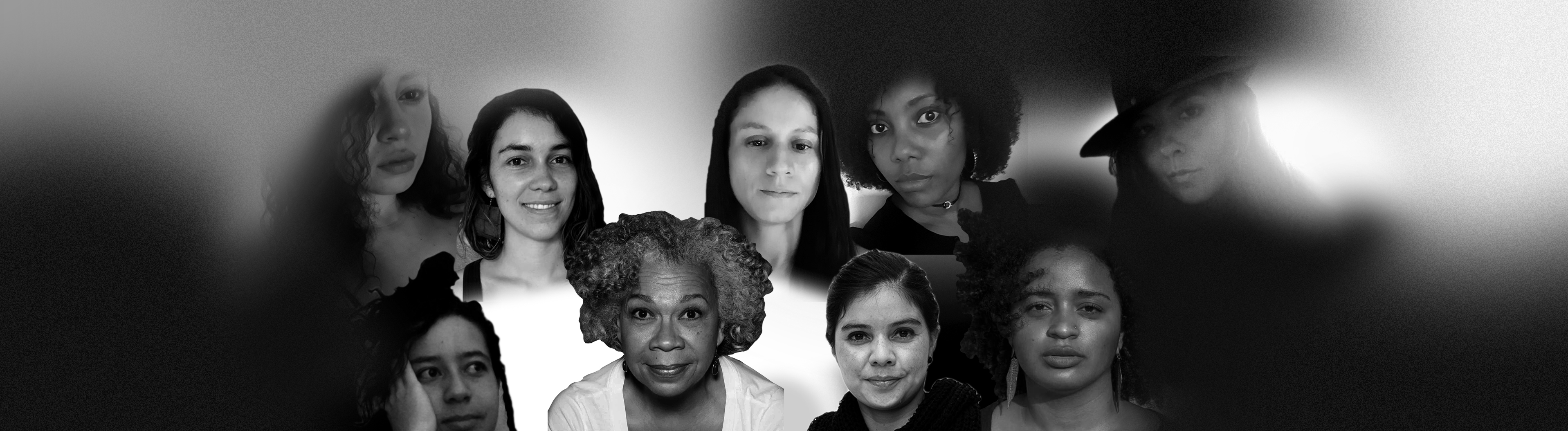 Mosaico con los rostros de las mujeres participantes del Laboratorio Killary 2020